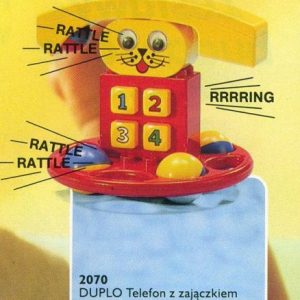 LEGO® 2070 Duplo Telefon z zajączkiem i grzechotką