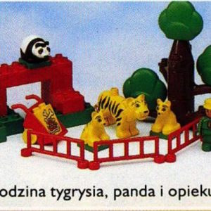 LEGO® 2664 Duplo Rodzina tygrysia, panda i opiekun