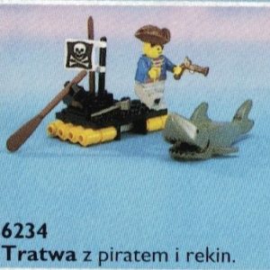 LEGO® 6234 Pirates Tratwa z piratem i rekinem