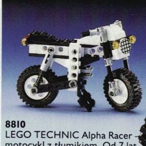 LEGO® 8810 Technic Alpha Racer – motocykl z tłumikiem