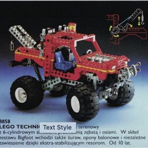 LEGO® 8858 Technic Bigfoot – łazik terenowy