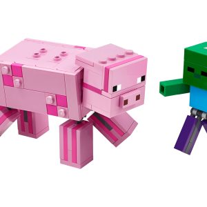 LEGO® 21157 Minecraft Minecraft BigFig – Świnka i mały zombie