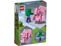 LEGO® 21157 Minecraft Minecraft BigFig – Świnka i mały zombie