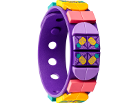 LEGO® 41945 DOTS Neonowy tygrys – bransoletka i zawieszka na torbę