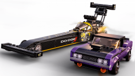 LEGO® 76904 Speed Champions Mopar Dodge//SRT Top Fuel Dragster i 1970 Dodge Challenger T/A