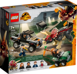 LEGO® 76950 Jurassic World Triceratops i zasadzka z pick-upem