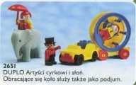 LEGO® 2651 Duplo Artyści cyrkowi i słoń
