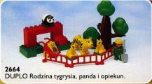 LEGO® 2664 Duplo Rodzina tygrysia, panda i opiekun