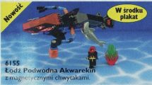 LEGO® 6155 Aquazone Łódź Podwodna Akwarekin