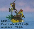 LEGO® 6235 Pirates Pirat, złoty skarb i jego wspólnik