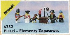 LEGO® 6252 Pirates Piraci, Żołnierze, skarb, papuga i małpa