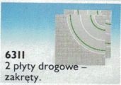 LEGO® 6311 Town Płyty drogowe zakręty
