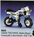 LEGO® 8810 Technic Alpha Racer – motocykl z tłumikiem
